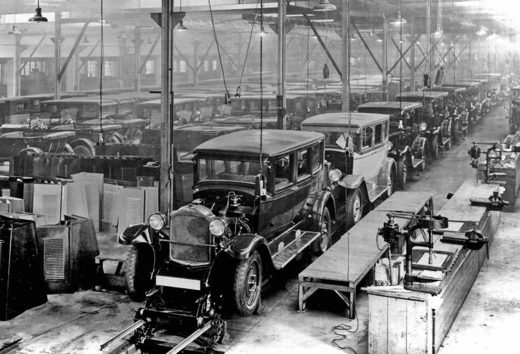 Produkcja samochodów Opla na początku XX wieku