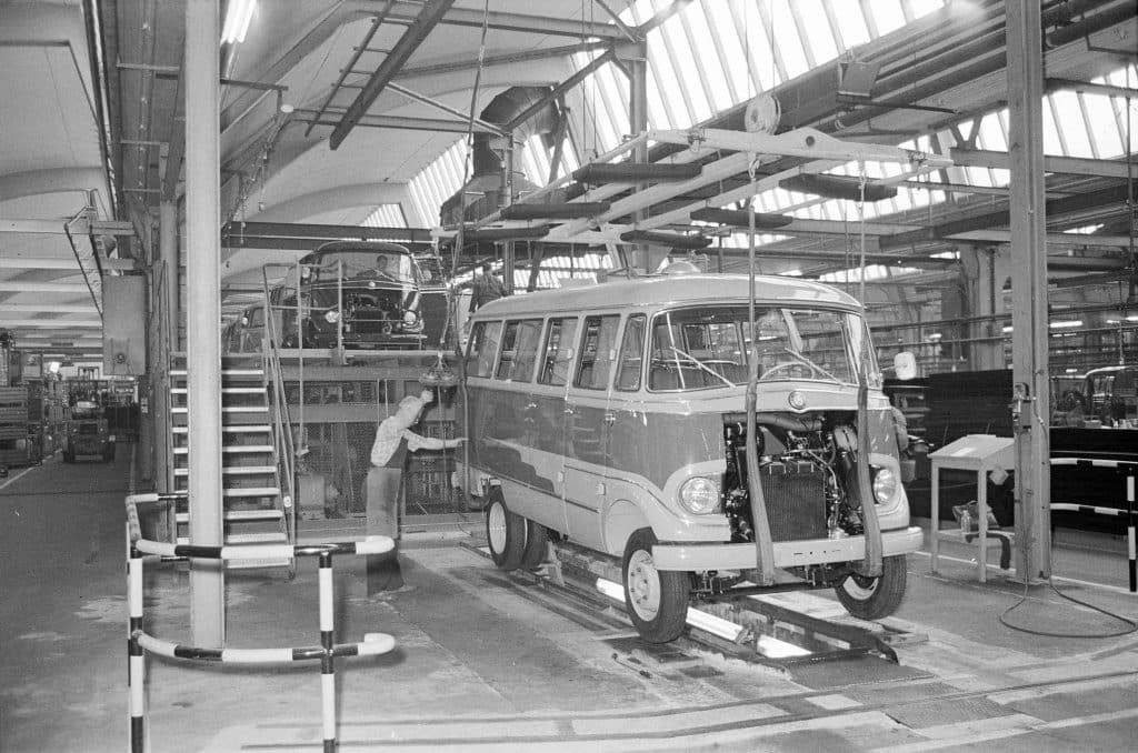 Fabryka Mercedes-Benz w Düsseldorfie w 1961 roku