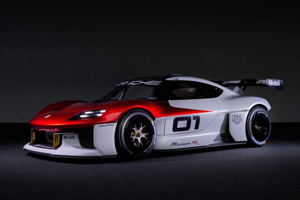 Mission R to w pełni elektryczny samochód sportowy zaprezentowany przez Porsche na IAA 2021 źródło: Porsche