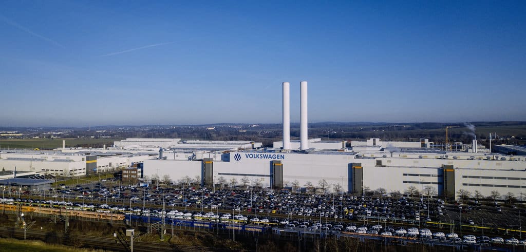 Zdjęcie fabryki Volkswagena w Zwickau
