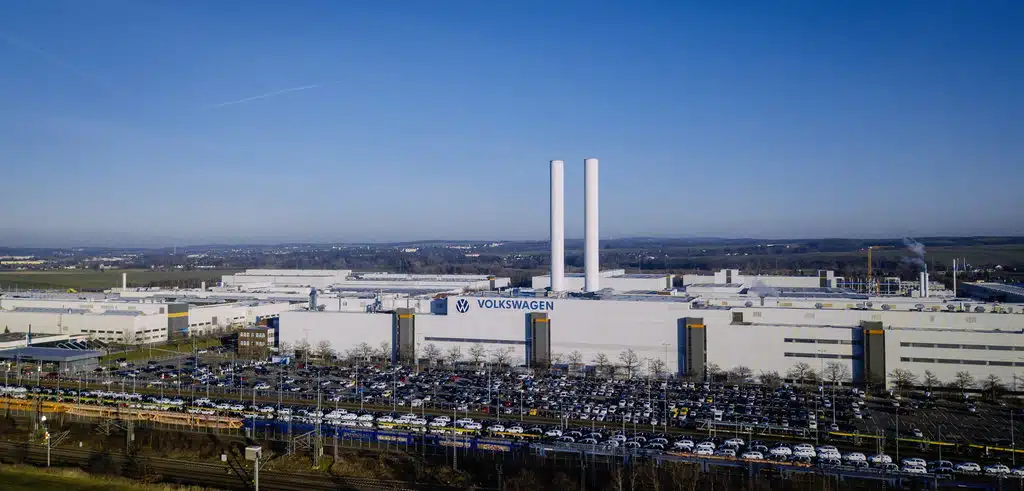 Zdjęcie fabryki Volkswagena w Zwickau