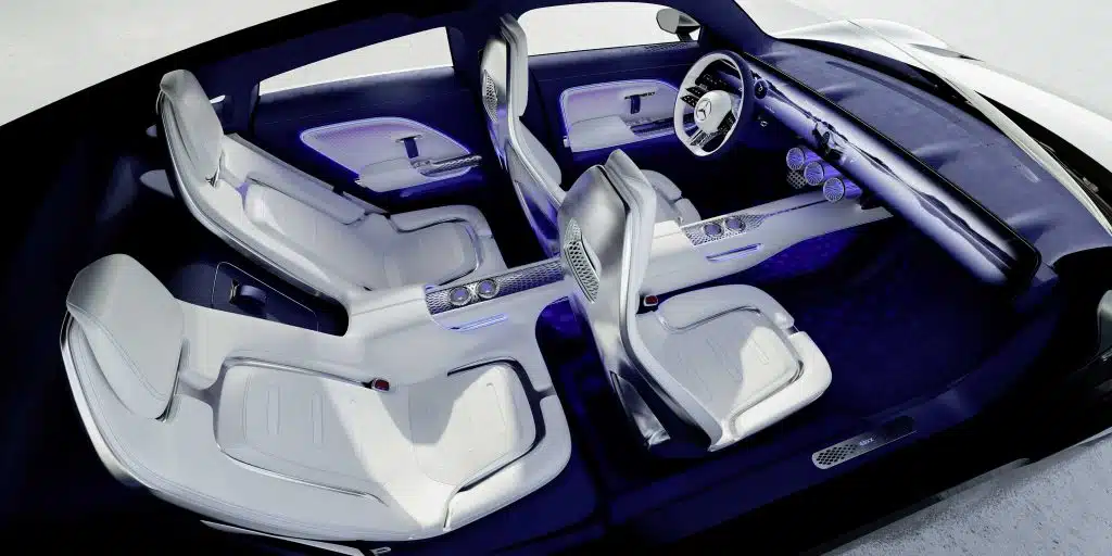 Wnętrze koncepcyjnego modelu Mercedes VISION EQXX