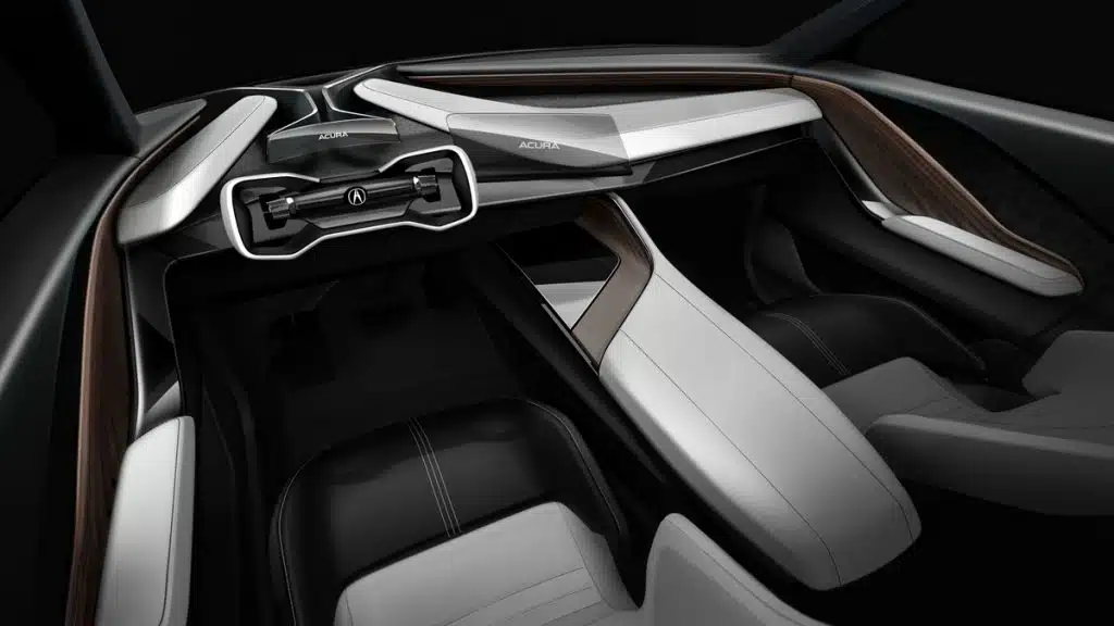 Wnętrze auta elektrycznego Acura Precision EV Concept