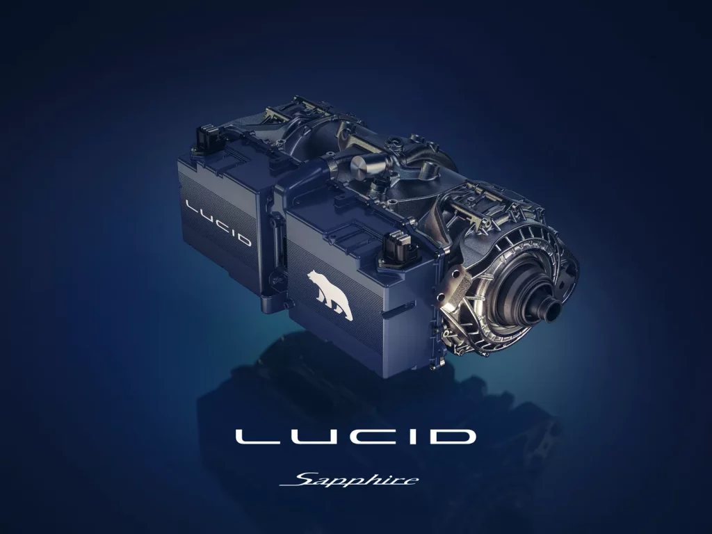 Silnik samochodu elektrycznego Lucid Air Sapphire