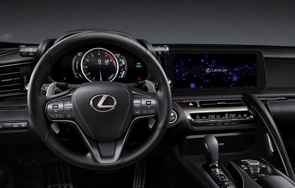 Wnętrze Lexusa LC po aktualizacji